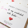 Personalised Wife Christmas Card, thumbnail 3 of 4