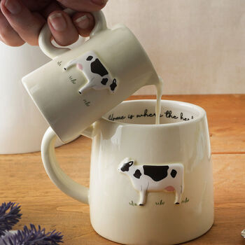 Bramble Farm Cow Milk Jug With Gift Box, 2 of 7