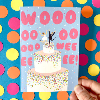 'Woowee' Wedding Card, 2 of 3