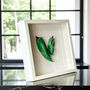 Hand Sculpted Ceramic Kitchen Wall Art: Olive Green Peppers, thumbnail 1 of 8