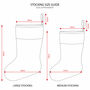 Personalised Christmas Stocking 'Gold Xmas Lights', thumbnail 3 of 3