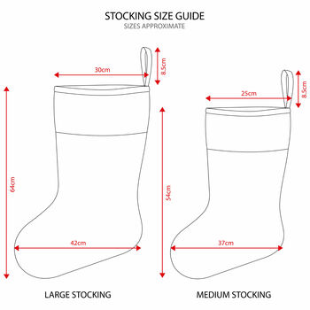 Personalised Christmas Stocking 'Gold Xmas Lights', 3 of 3