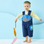 Blue Whale Baby Shortie Dungarees, thumbnail 4 of 5