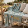 Personalised Orange Fruits Lightweight Embroidered Throw, thumbnail 1 of 5