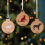 Personalised Wooden Pet Bauble, thumbnail 1 of 5
