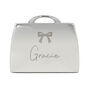 Personalised Bow Handbag Shaped Compact Mirror, thumbnail 4 of 4