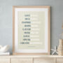 Personalised Our Family Beliefs Print, thumbnail 1 of 7