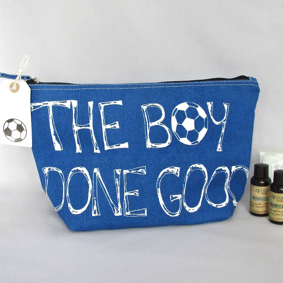 Football Wash Bag By Chapel Cards