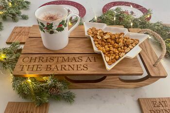 Personalised Sleigh Plain Stain Finish, 2 of 2