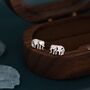 Cute Elephant Stud Earrings In Sterling Silver, thumbnail 6 of 11
