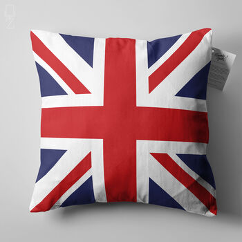 Union Jack Flag Cushion Cover From Soft Chenille Fabric, 7 of 12