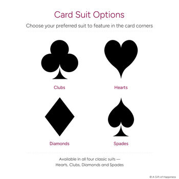 Personalised Mrs And Mrs Wedding Gift Queen Playing Cards Frame, 8 of 9