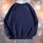 Happy Face Christmas Jumper / Sweatshirt Navy, thumbnail 4 of 6