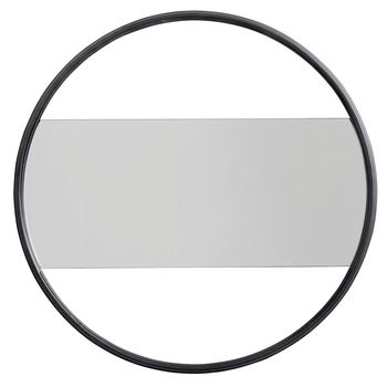 Nordal Black Round Mirror, 2 of 2