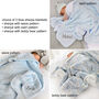 Personalised Blue Sherpa Baby Blanket, thumbnail 2 of 10