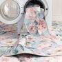 Hug Rug Eco Washable Blooming Peonies Blue, thumbnail 6 of 6
