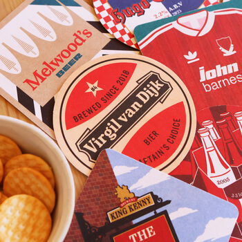 Liverpool Beer Mats, Nine Double Sided Mats, 18 Designs Total, Football Fan Gift, 11 of 12