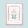 Personalised Birth Flower Print, thumbnail 2 of 9