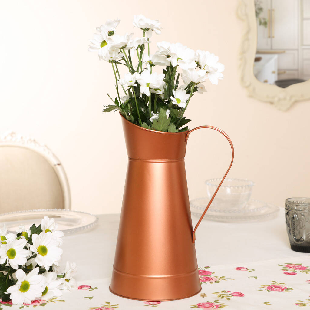 personalised decorative copper pitcher vase by dibor
