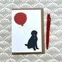 Golden Doodle Dog Greetings Card, thumbnail 2 of 4