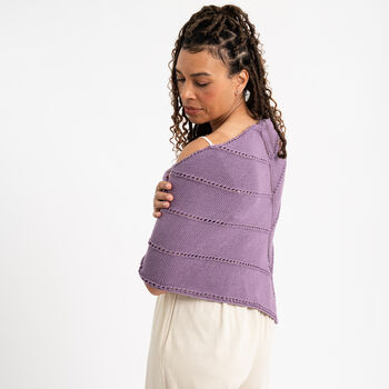 Easy Striped Shawl Knitting Kit, 2 of 12