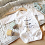 Our First Father's Day 2023 Personalised Baby Grow, thumbnail 11 of 12