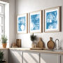 Sea View Set Of Three Coastal Art Prints, thumbnail 1 of 7