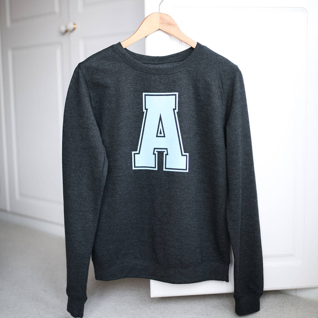 Personalised Letter Sweater By Rosie Willett Designs ...