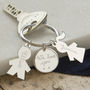 Personalised Sterling Silver Person Keyring, thumbnail 4 of 7