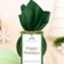 Happy Holidays Peppermint Christmas Bath Bomb Gift, thumbnail 3 of 4