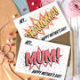 Personalised Mother's Day Card, Comic Book Style, thumbnail 6 of 6
