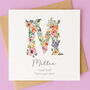 Personalised Wildflower Good Luck Card, thumbnail 1 of 4