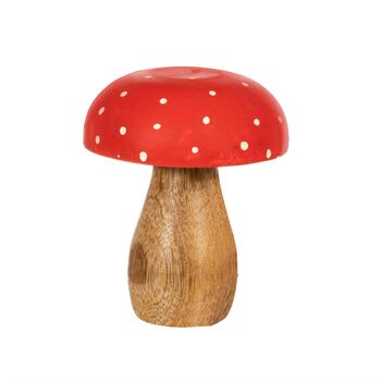 Wooden Mushroom Decoration, 2 of 2