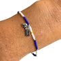 Brighton And Hove Albion Football Club Women Fan Bead Bracelet With Charms, thumbnail 1 of 2