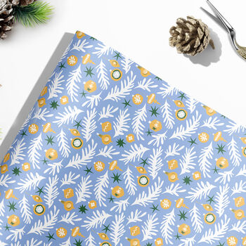 Luxury Matisse Inspired Baubles Wrapping Paper, 4 of 7