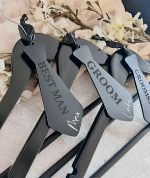 Personalised Groomsmen Hanger Tag, 2 of 5