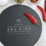 Personalised 'Bbq King' Slate Serving Board For Dad, thumbnail 1 of 4