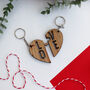 Love Wooden Keyring Set For Valentine's Day, thumbnail 3 of 6