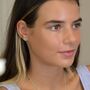Sterling Silver Hammered Heart Stud Earrings, thumbnail 3 of 6