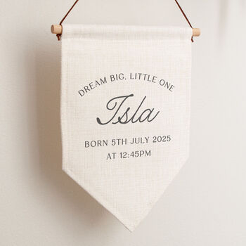 Welcome To The World New Baby Hanging Flag, 2 of 3