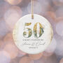 Golden 50th Anniversary Celebration Bauble, thumbnail 3 of 5