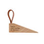 Wooden Door Stop | 'Leave Your Worries At The Door' | Home Accessory With Loop | Home Decor | New Home Gift, thumbnail 2 of 2