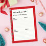 Christmas Planner A5 Personalised Christmas Organiser, thumbnail 5 of 10