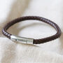 Men's Personalised Leather Bracelet, thumbnail 5 of 12