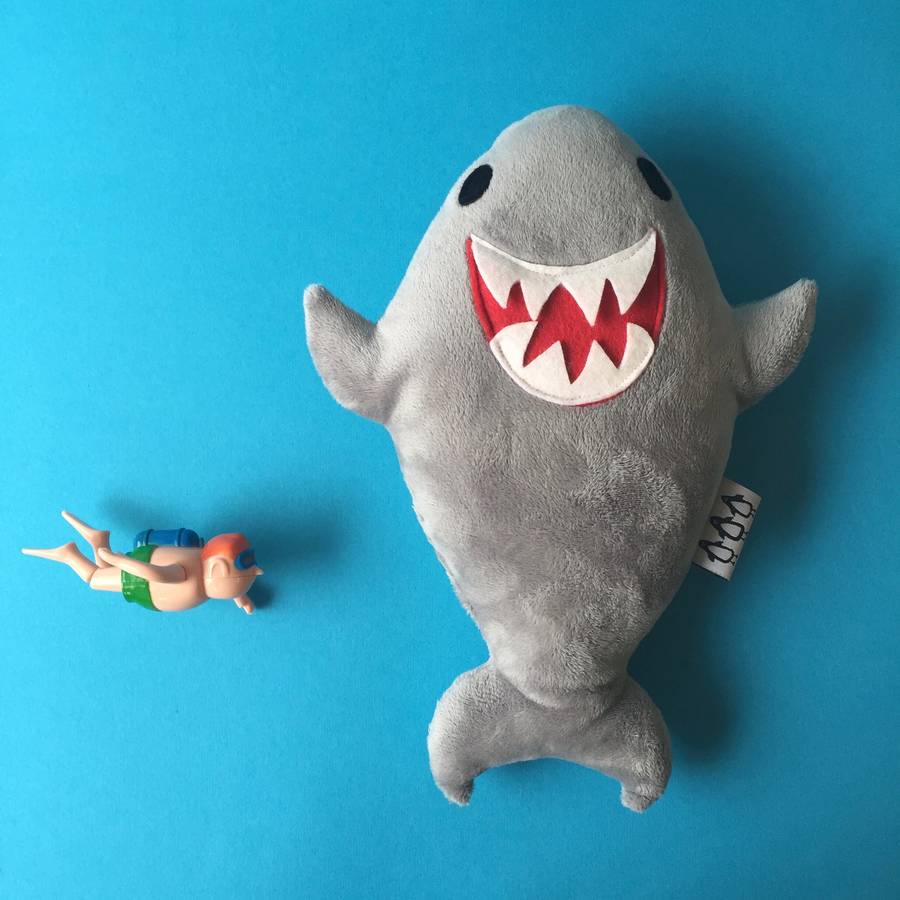 Smiley Jaws The Shark Soft Toy, 1 of 2