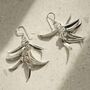 Sterling Silver Tropical Dangly Earrings, thumbnail 7 of 8