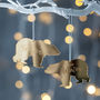 Personalised Mirrored Mr And Mrs Polar Bear Decoration, thumbnail 1 of 1