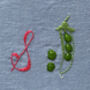 Personalised Hand Embroidered Initial Linen Napkin, thumbnail 3 of 10