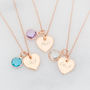 Emily Personalised Heart Necklace, thumbnail 2 of 8