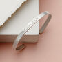 Personalised Classic Handmade Silver Cuff, thumbnail 2 of 5